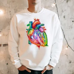 Herz Unisex Sweatshirt - Aquarell | Codex Anatomicus Clearance
