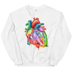 Herz Unisex Sweatshirt - Aquarell | Codex Anatomicus Clearance