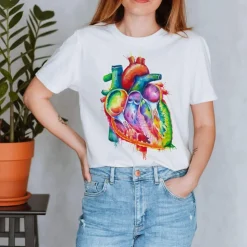 Herz Unisex T-Shirt - Aquarell | Codex Anatomicus Hot