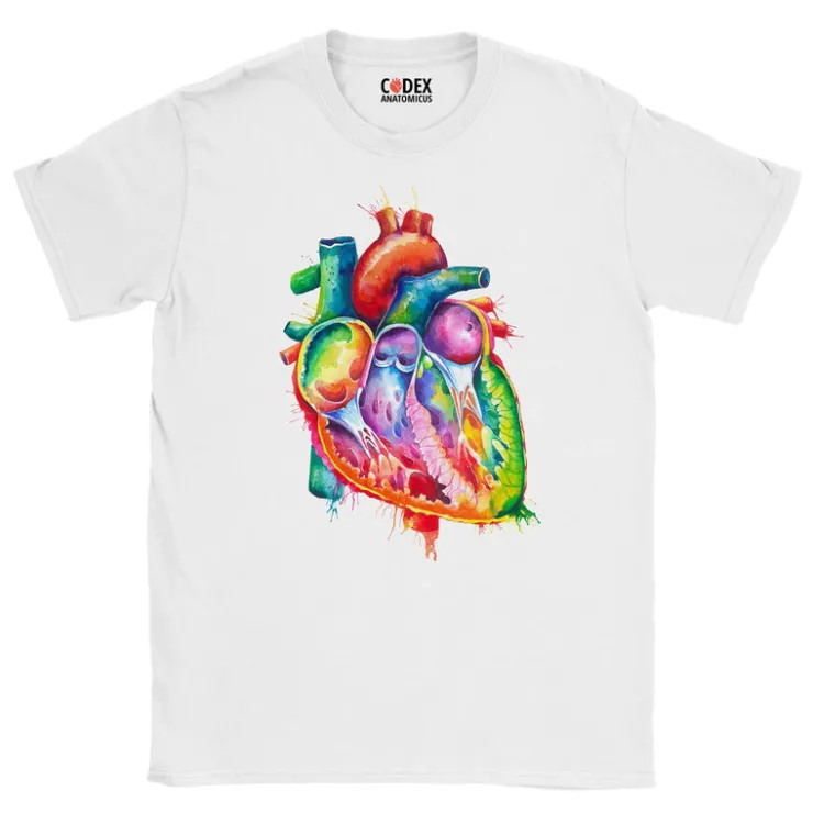 Herz Unisex T-Shirt - Aquarell | Codex Anatomicus Hot