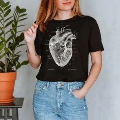 Herz Unisex T-Shirt - Chalkboard | Codex Anatomicus Discount