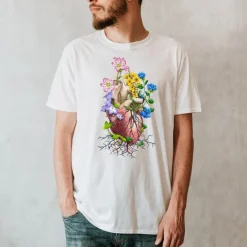 Herz Unisex T-Shirt - Floral | Codex Anatomicus Fashion