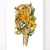 Hüftprothese - Floral - Weiß | Codex Anatomicus Sale
