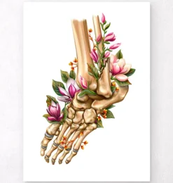 Knöchelbruch - Floral - Weiß | Codex Anatomicus New