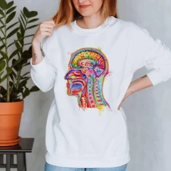 Kopfteil Unisex Sweatshirt - Aquarell | Codex Anatomicus New