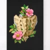 Kreuzbein und Steißbein - Floral - Schwarz | Codex Anatomicus Discount