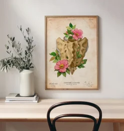 Kreuzbein und Steißbein - Floral - Vintage | Codex Anatomicus Hot