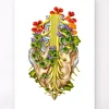 Lenden-Kreuz-Geflecht - Floral - Weiß | Codex Anatomicus Discount