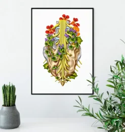 Lenden-Kreuz-Geflecht - Floral - Weiß | Codex Anatomicus Discount