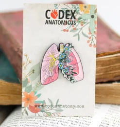 Lungen mit Blumen - Emaille Pin | Codex Anatomicus Outlet