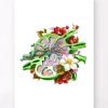 Lymphknoten - Floral - Weiß | Codex Anatomicus Fashion