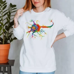 Neuron Unisex Sweatshirt - Aquarell | Codex Anatomicus Hot