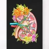Niere Anatomie II - Floral - Schwarz | Codex Anatomicus Hot