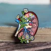 Niere mit Blumen - Emaille Pin | Codex Anatomicus Sale