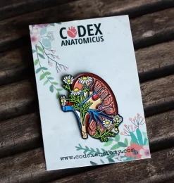 Niere mit Blumen - Emaille Pin | Codex Anatomicus Sale