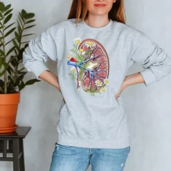 Nieren Unisex Sweatshirt - Floral | Codex Anatomicus Online