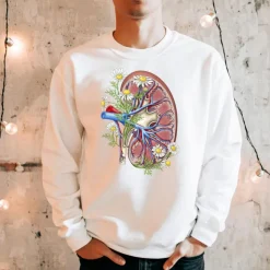 Nieren Unisex Sweatshirt - Floral | Codex Anatomicus Online