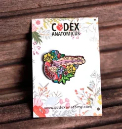 Pankreas mit Blumen - Emaille Pin | Codex Anatomicus Sale