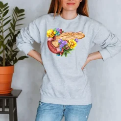 Pankreas Unisex Sweatshirt - Floral | Codex Anatomicus Best