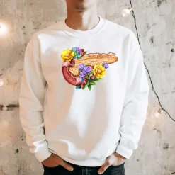 Pankreas Unisex Sweatshirt - Floral | Codex Anatomicus Best