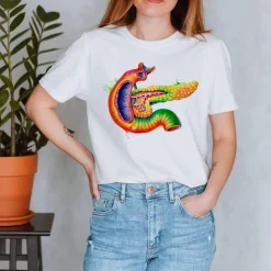 Pankreas Unisex T-Shirt - Aquarell | Codex Anatomicus Online