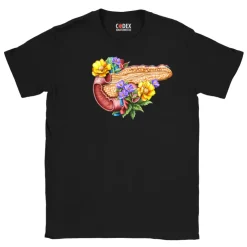 Pankreas Unisex T-Shirt - Floral | Codex Anatomicus Fashion