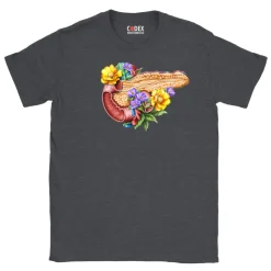 Pankreas Unisex T-Shirt - Floral | Codex Anatomicus Fashion