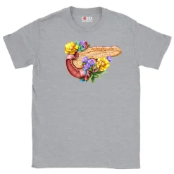 Pankreas Unisex T-Shirt - Floral | Codex Anatomicus Fashion
