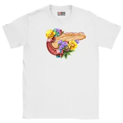Pankreas Unisex T-Shirt - Floral | Codex Anatomicus Fashion