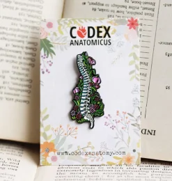 Rücken mit Blumen - Emaille Pin | Codex Anatomicus Best