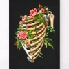 Rippenbruch - Floral - Schwarz | Codex Anatomicus Fashion