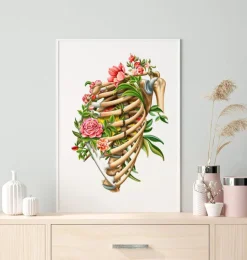 Rippenbruch - Floral - Weiß | Codex Anatomicus Best