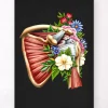 Rotatorenmanschettenruptur - Floral - Schwarz | Codex Anatomicus Hot