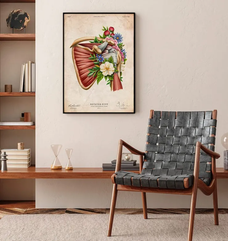 Rotatorenmanschettenruptur - Floral - Vintage | Codex Anatomicus Hot