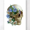 Schädel Anatomie - Floral - Weiß | Codex Anatomicus Clearance