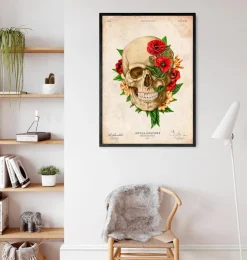 Schädel Anatomie IV - Floral - Vintage | Codex Anatomicus New