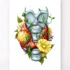 Schilddrüsenadenom - Floral - Weiß | Codex Anatomicus Fashion