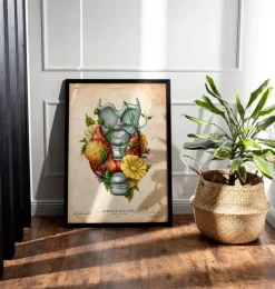 Schilddrüsenadenom - Floral - Vintage | Codex Anatomicus Outlet