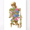 Skelett Anatomie - Floral - Weiß | Codex Anatomicus Outlet