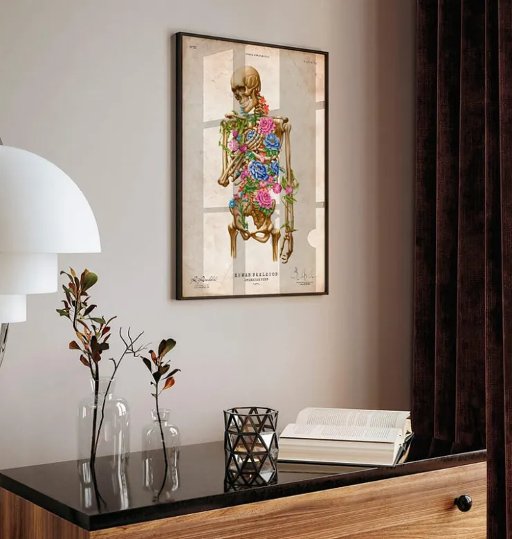 Skelett Anatomie II - Floral - Vintage | Codex Anatomicus Clearance