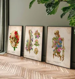 Skelett Anatomie II - Floral - Vintage | Codex Anatomicus Clearance