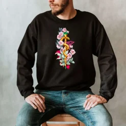 Äskulapstab Unisex Sweatshirt - Floral | Codex Anatomicus New