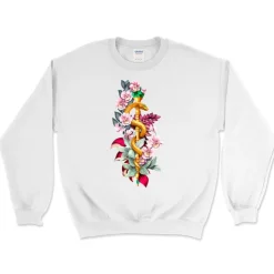 Äskulapstab Unisex Sweatshirt - Floral | Codex Anatomicus New