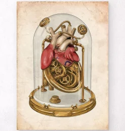 Steampunk Herz Kunst | Codex Anatomicus New