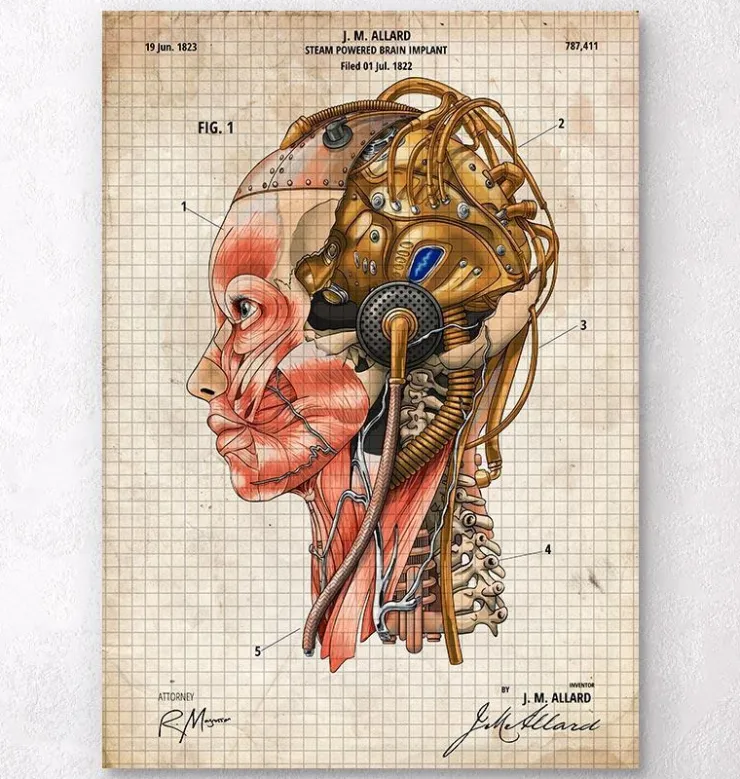 Steampunk-Gehirn II | Codex Anatomicus Hot
