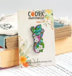 Stethoskop mit Blumen - Emaille Pin | Codex Anatomicus Fashion