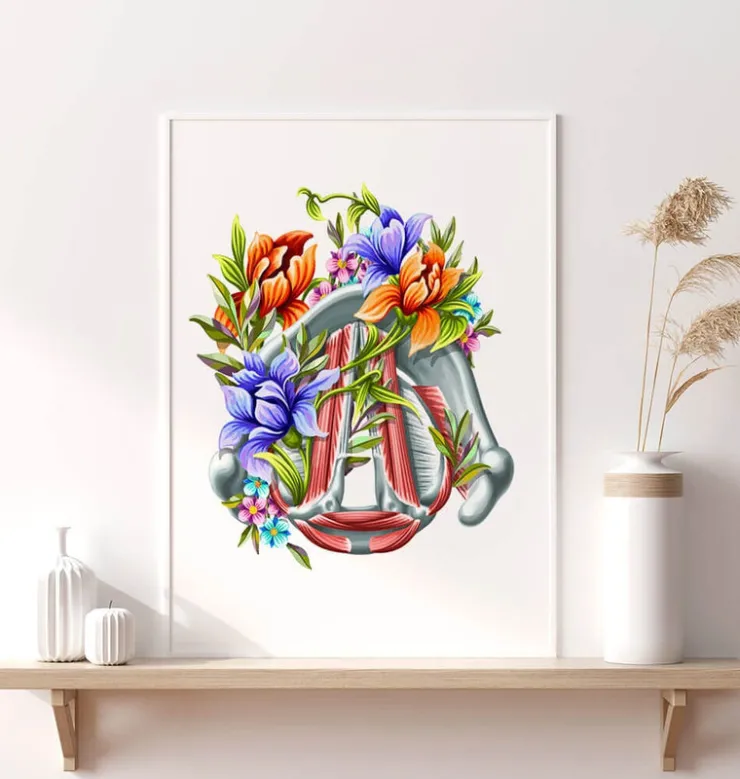 Stimmbänder - Floral - Weiß | Codex Anatomicus Sale