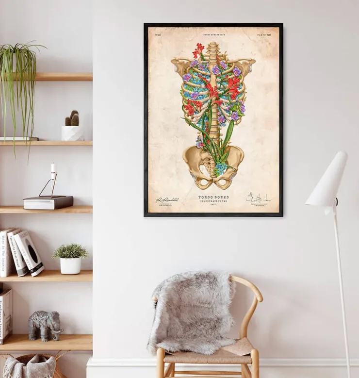 Thorax Anatomie II - Floral - Vintage | Codex Anatomicus Hot