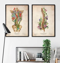 Thorax Anatomie II - Floral - Vintage | Codex Anatomicus Hot