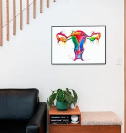Uterus Anatomie - Aquarell | Codex Anatomicus Discount